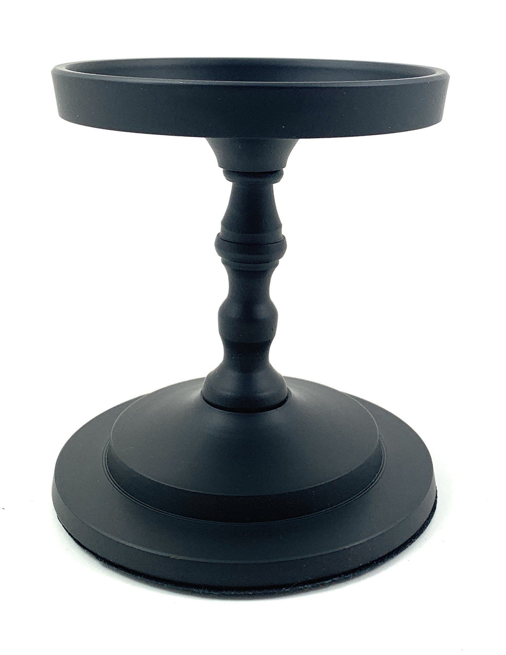 Matte Black Pillar Candle Holder, 4.5 in