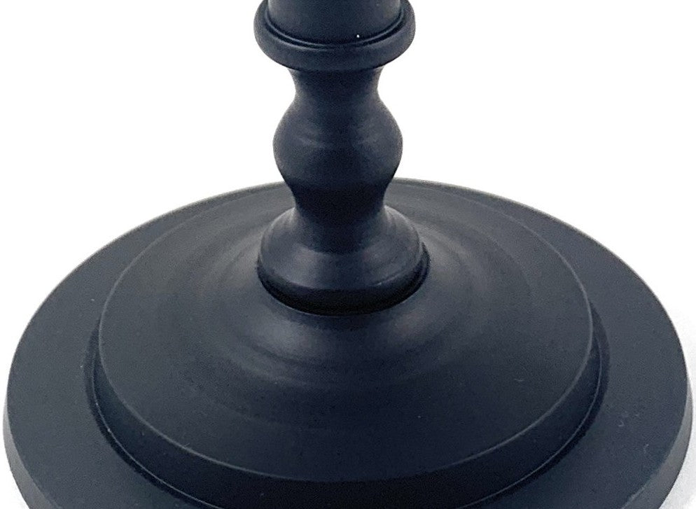 Matte Black Pillar Candle Holder, 7 in