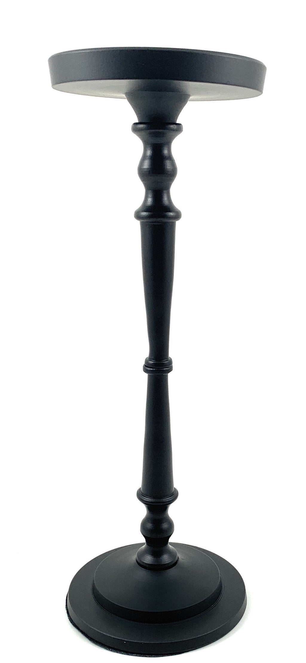 Matte Black Pillar Candle Holder, 11.5 in