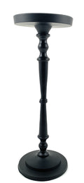 Matte Black Pillar Candle Holder, 11.5 in