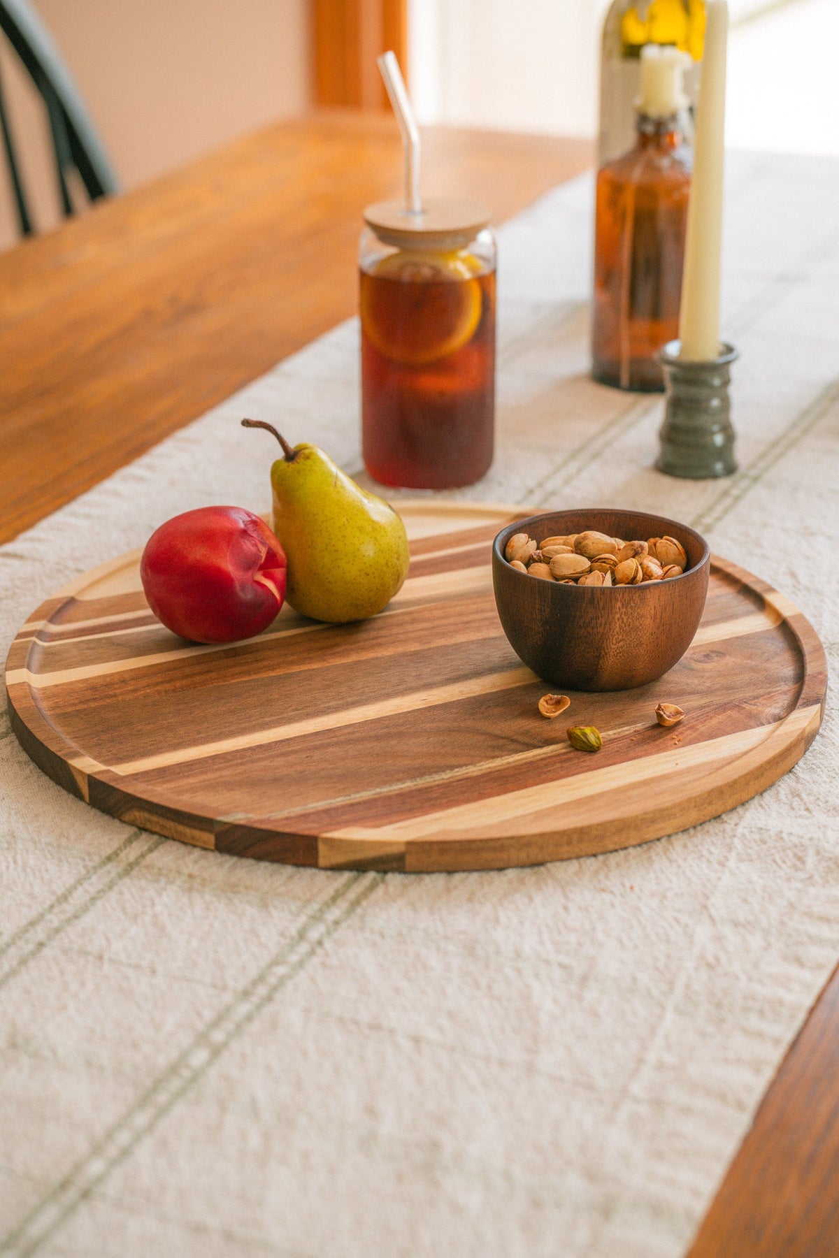 Round Wood Serving Board
