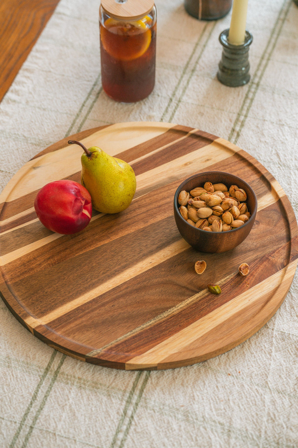 Round Wood Serving Board