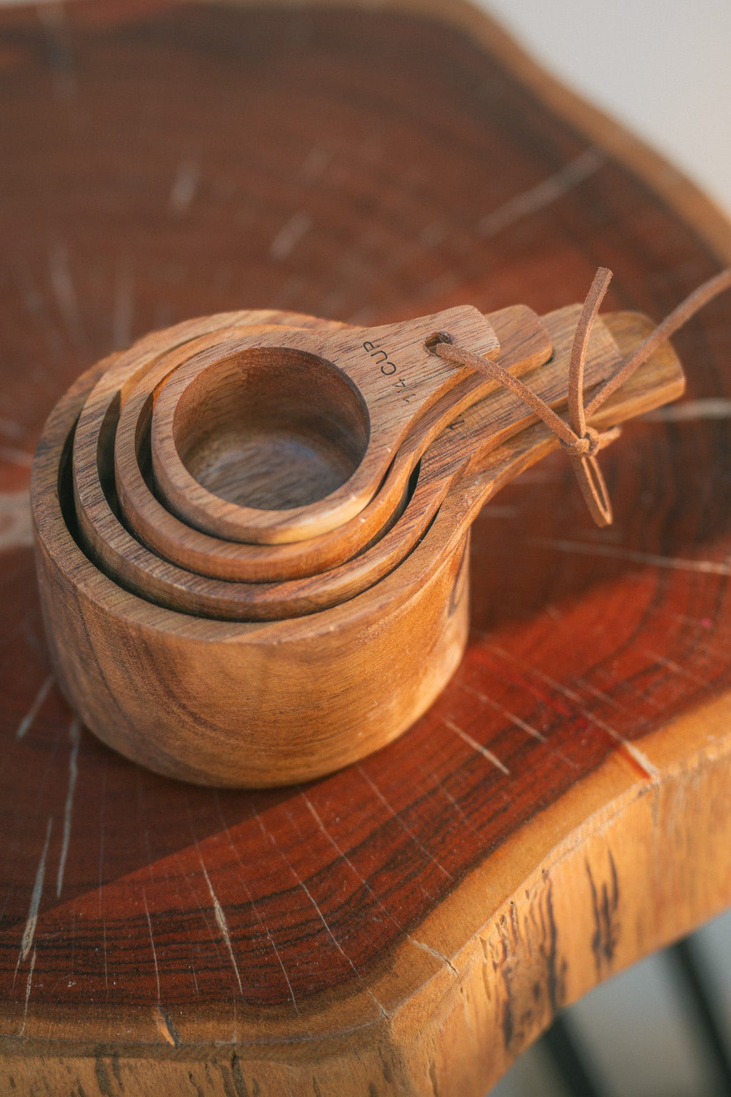Wooden Measuring Cup Set