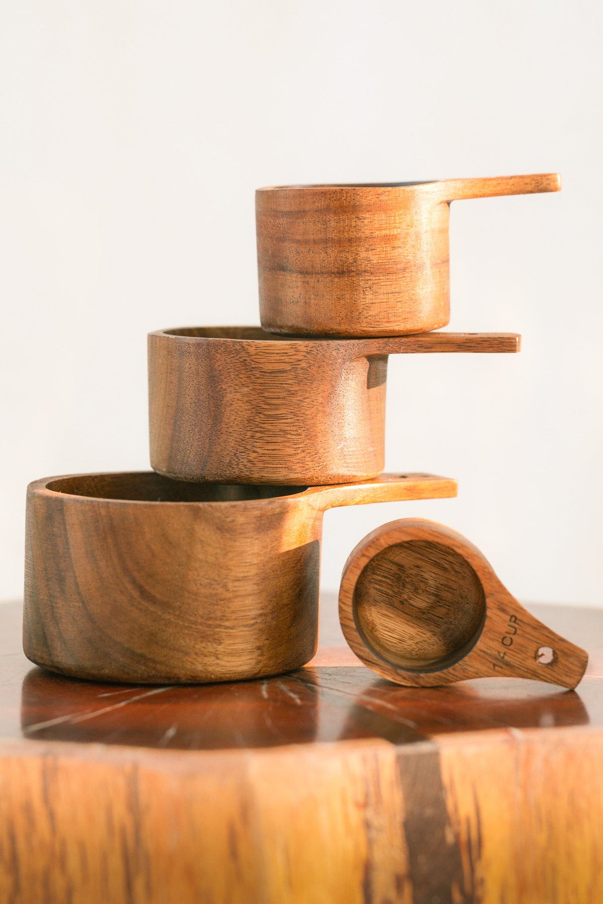 Wooden Measuring Cup Set