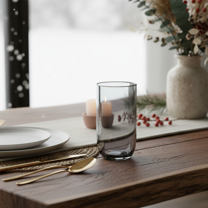 Smoke Tumbler Glasses, Set of 4