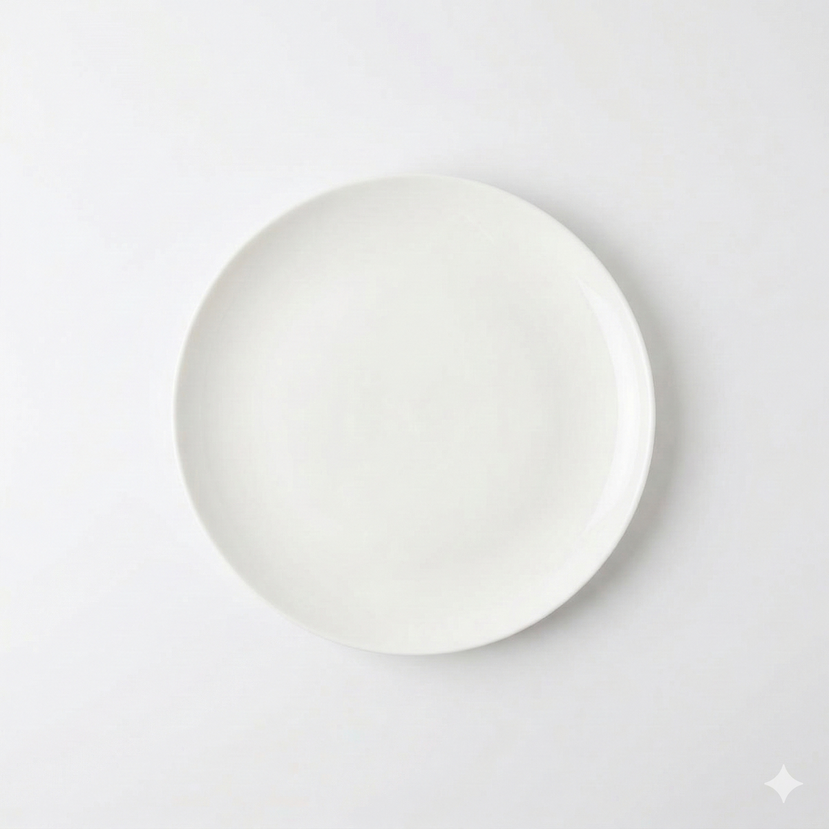 Angelic White Bread Plates, Set of 4