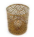 Gold Cut-Out Votive Holders, Set of 2
