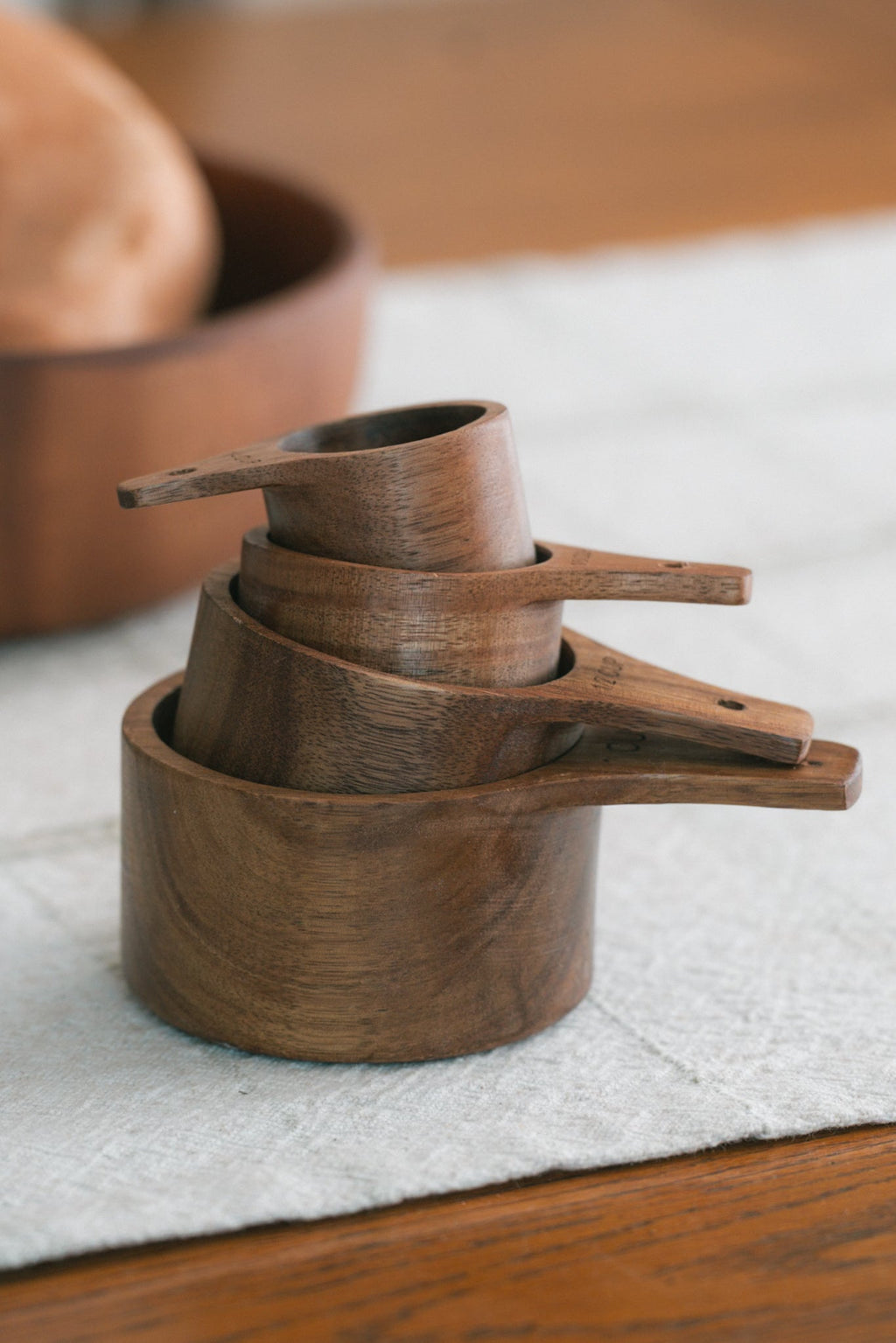 Wooden Measuring Cup Set