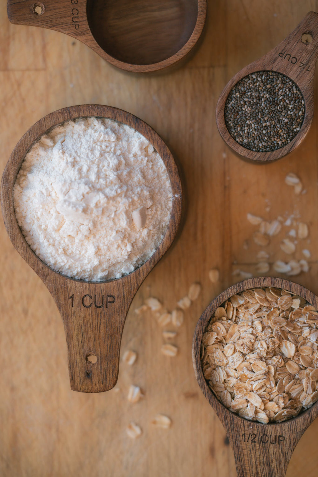 Wooden Measuring Cup Set