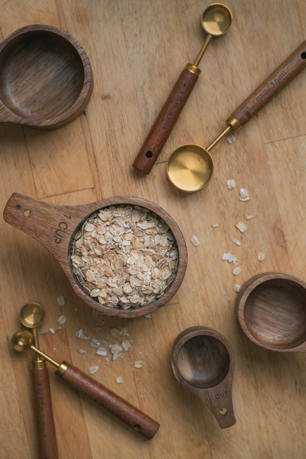 Wooden Measuring Cup Set