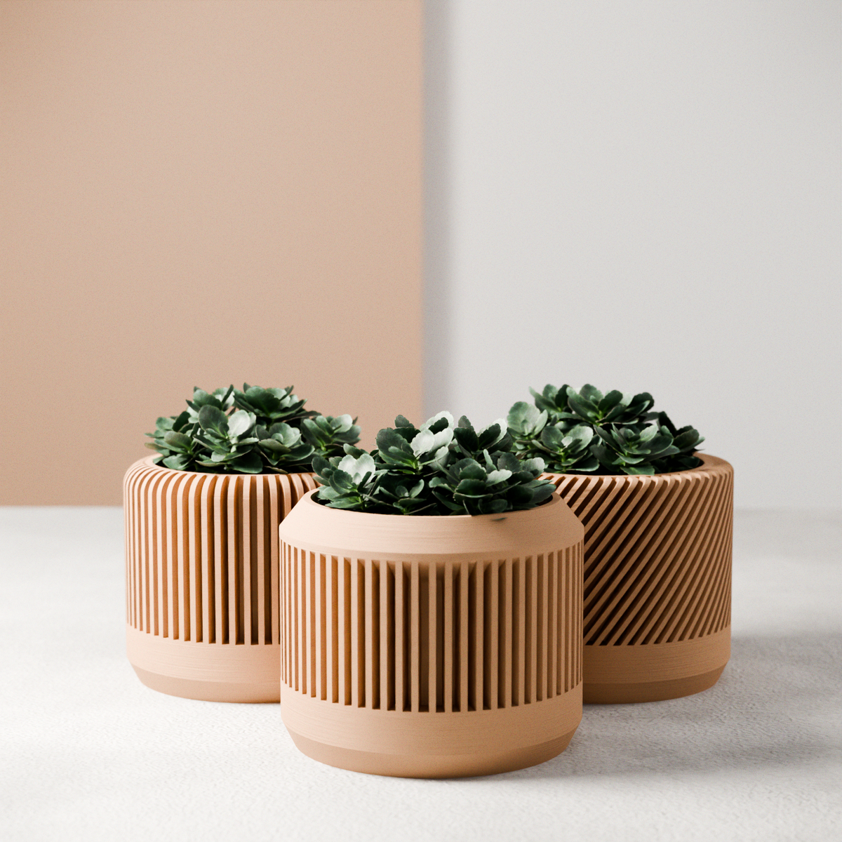Bamboo Planter Set