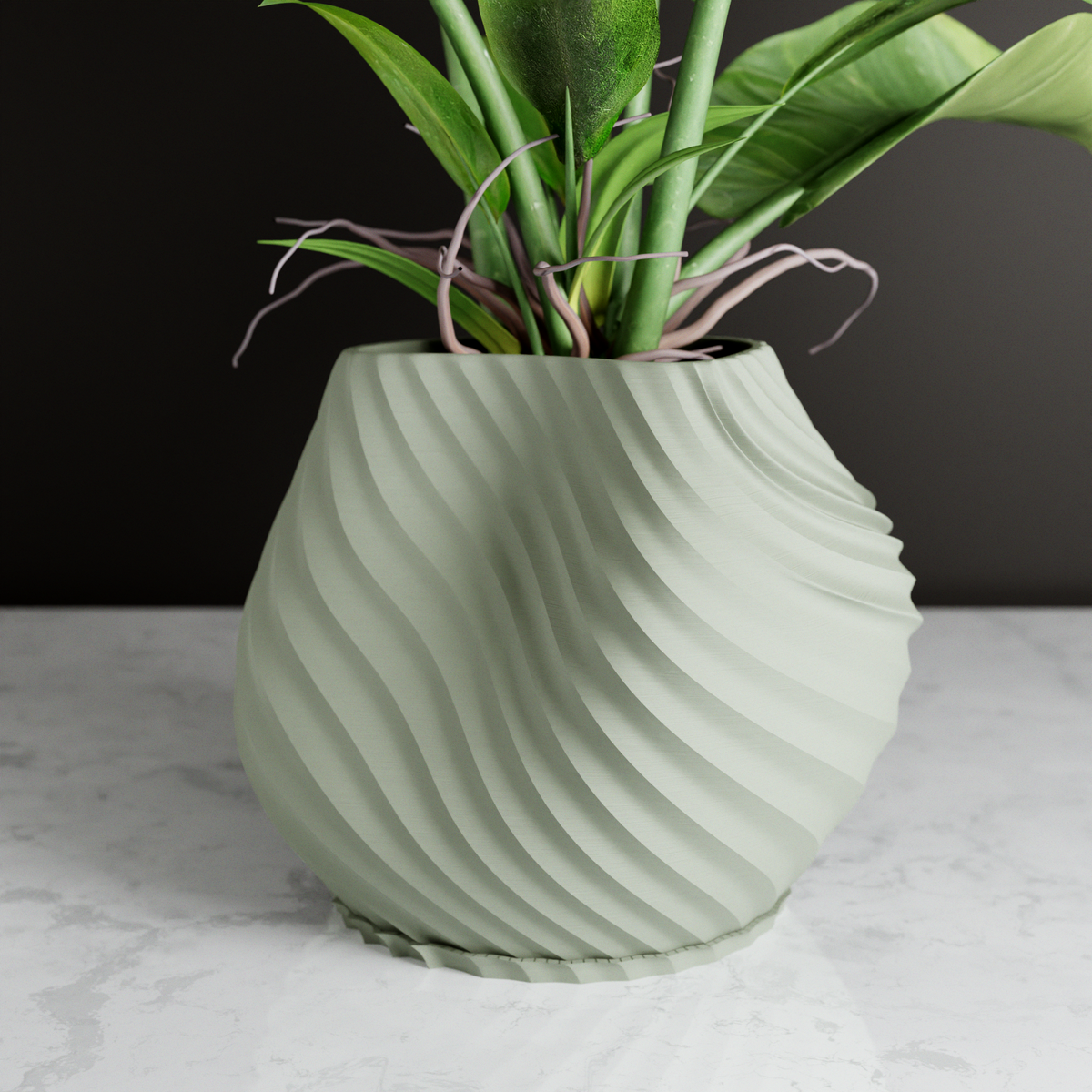 Sea Ribbed Planter