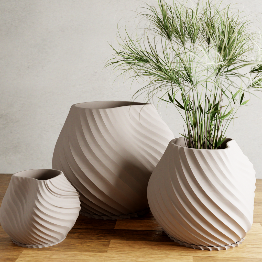Sea Ribbed Planter