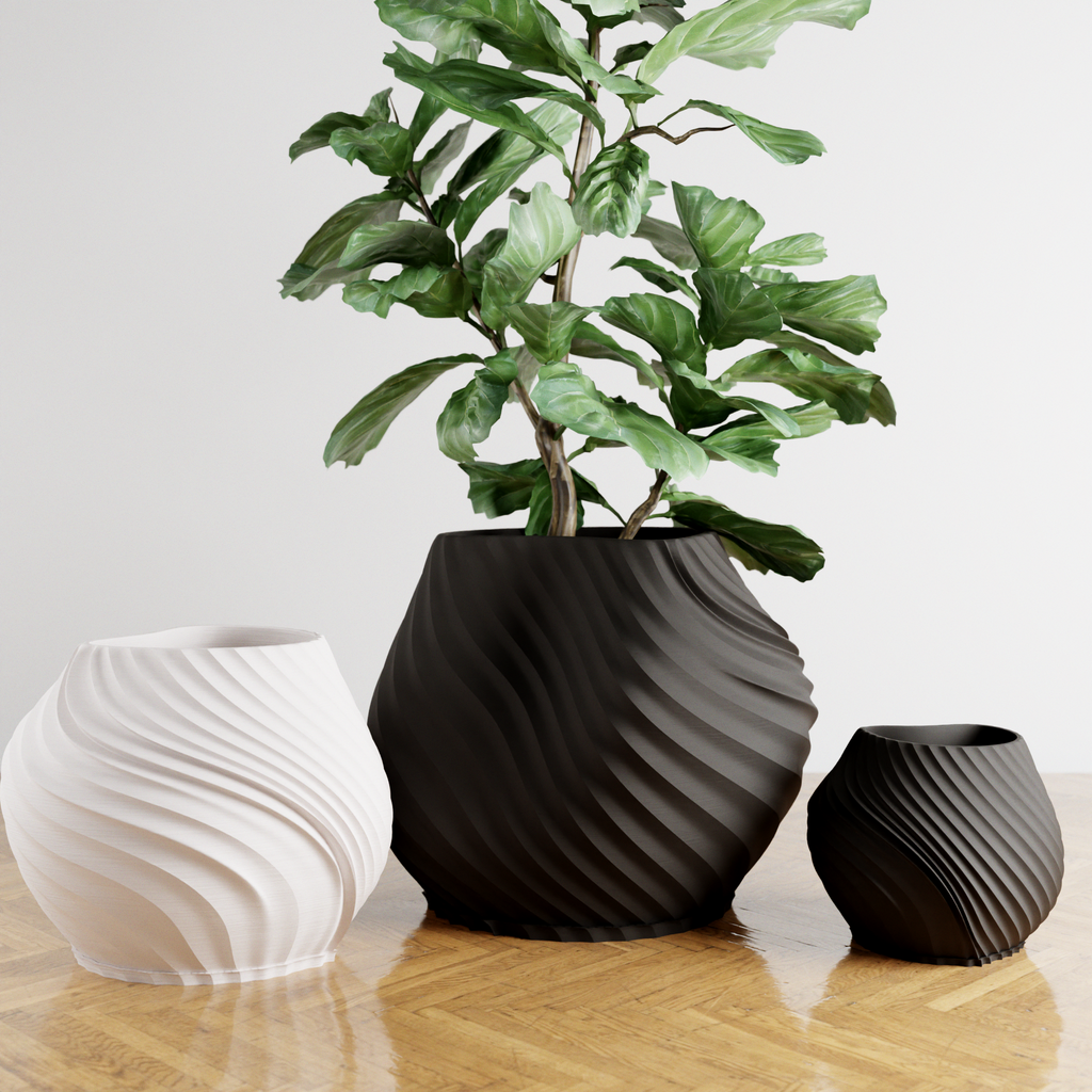 Sea Ribbed Planter
