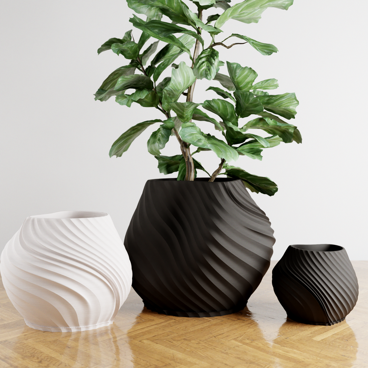 Sea Ribbed Planter