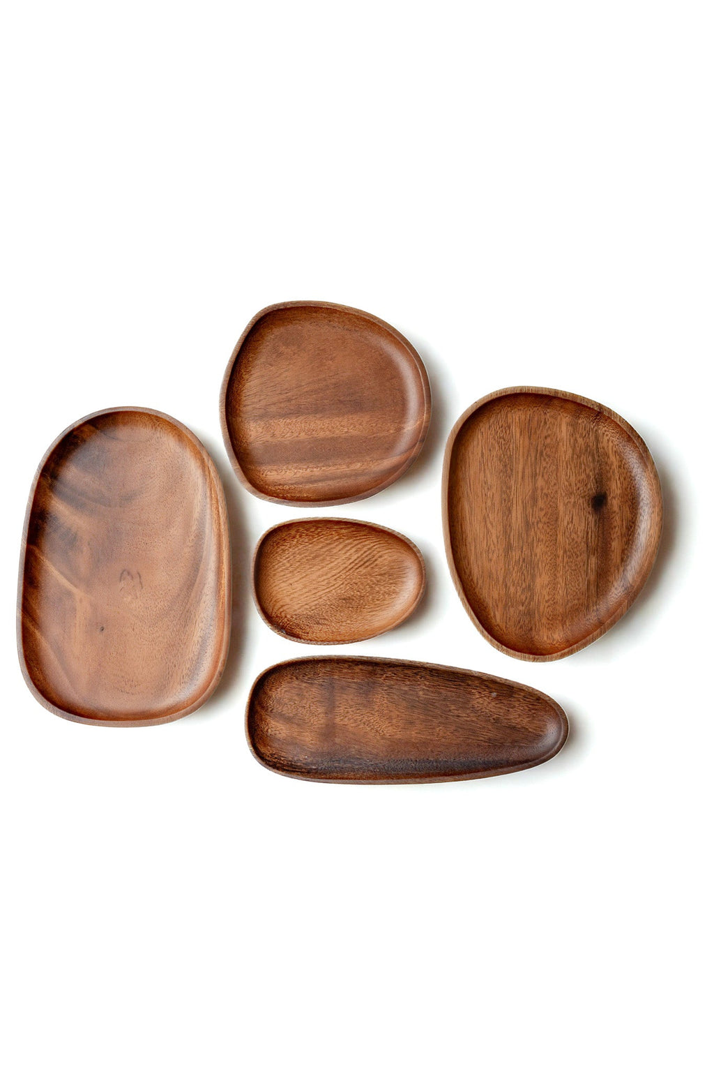 Acacia Wood Serving Plate Set
