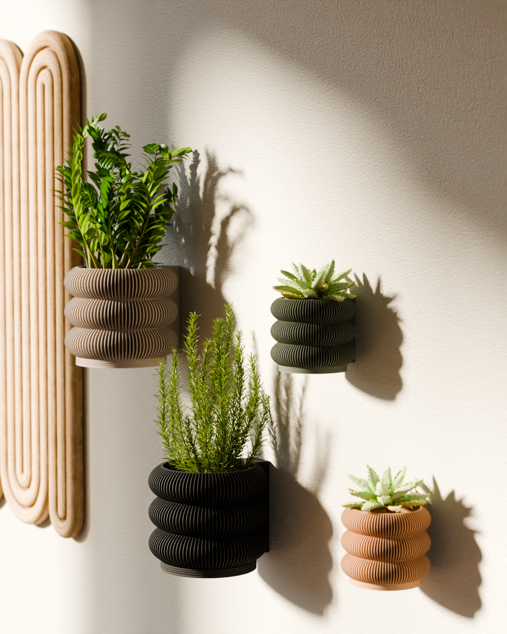 Triple Bubbles Wall Planter