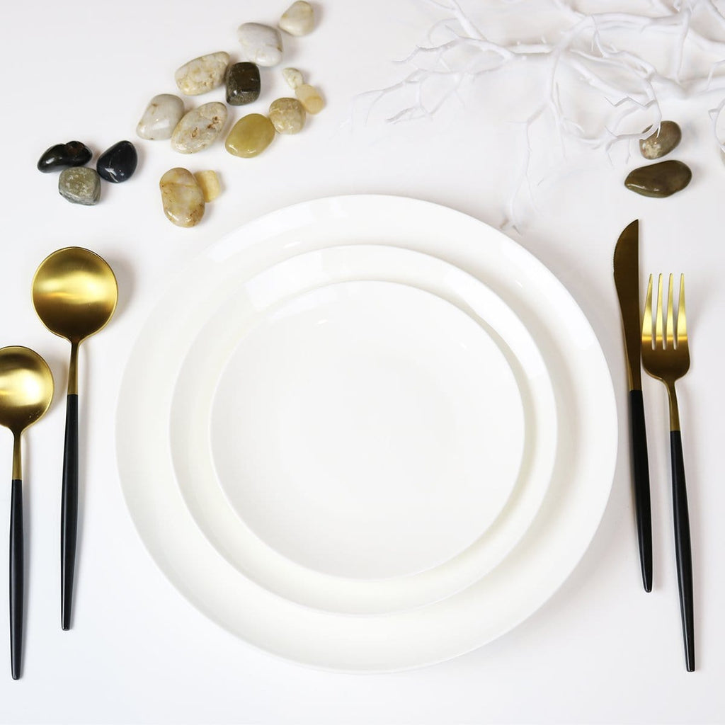 Angelic White Salad Plates, Set of 4