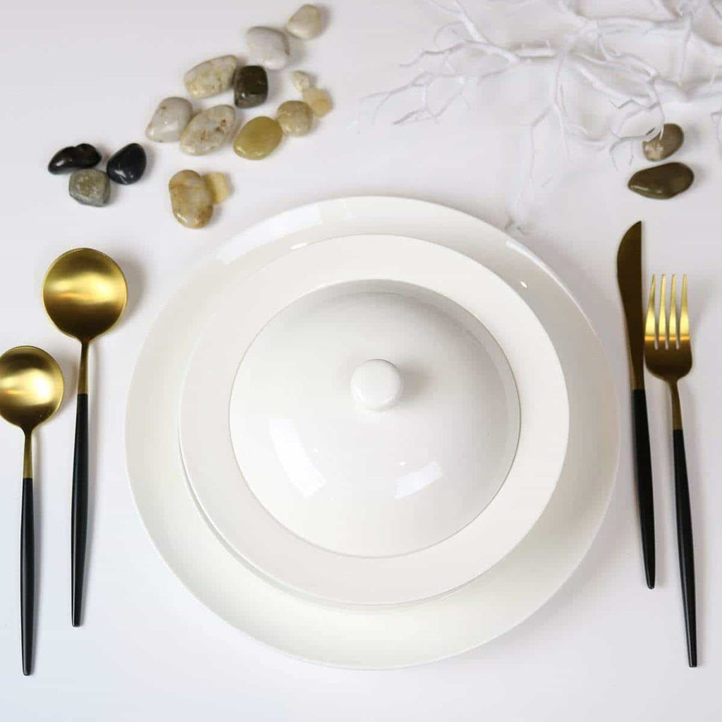 Angelic White Bread Plates, Set of 4