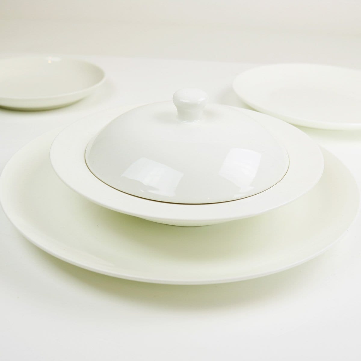 Angelic White Salad Plates, Set of 4