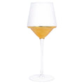 Gold Triangle Wine Glasses, Set of 4