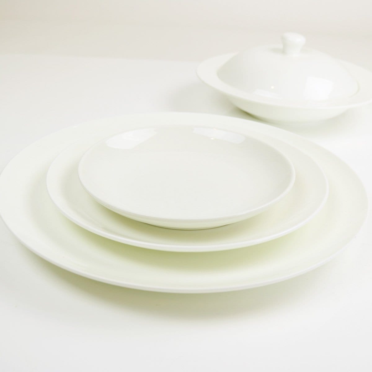 Angelic White Salad Plates, Set of 4